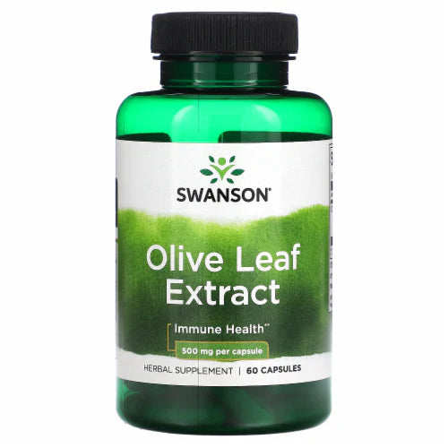 Swanson Olive Leaf Extract 500 Mg 60 Caps
