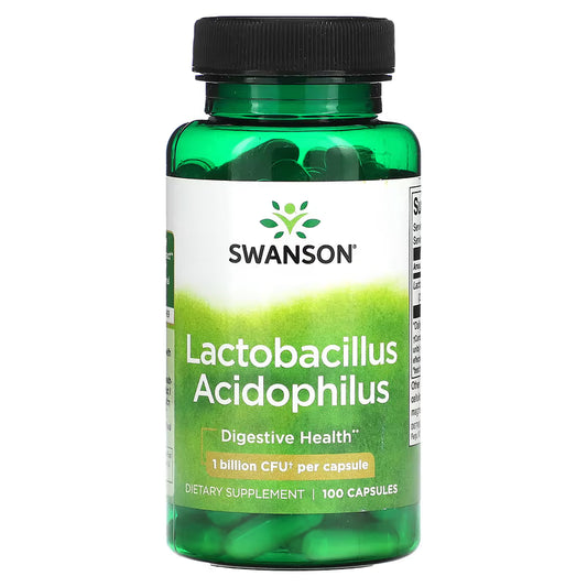 SWANSON Lactobacillus Acidophilus, 1 Billion CFU, 100 Capsules SWANSON
