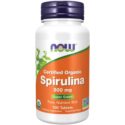 Now Foods Spirulina 500 mg 100 Tablets