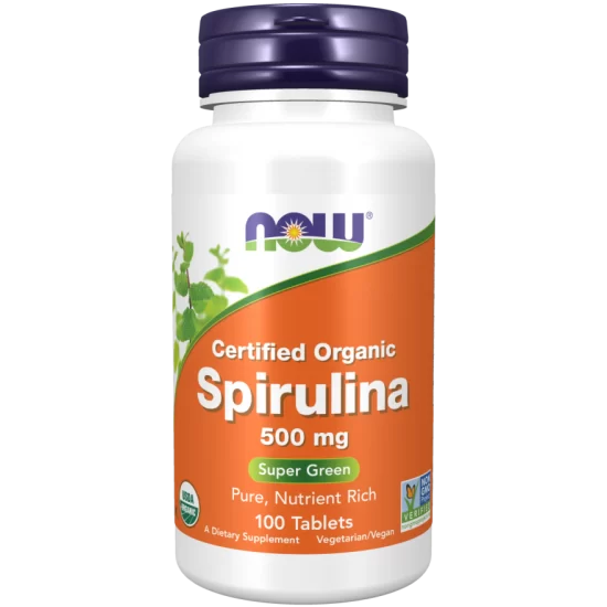 Now Foods Spirulina 500 mg 100 Tablets