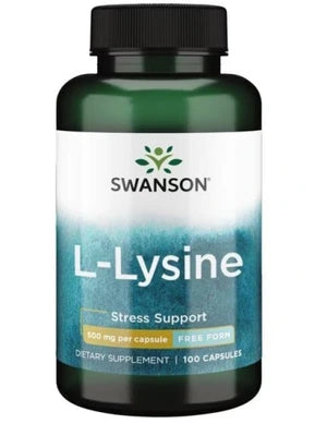 Swanson L-Lysine 500 mg 100 Capsules