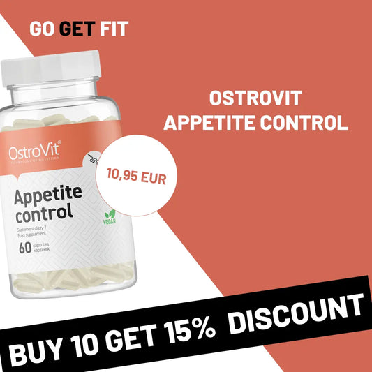 BUY 10 GET 15% DISCOUNT - OstroVit Appetite Control 60 capsules 10x GO GET FIT