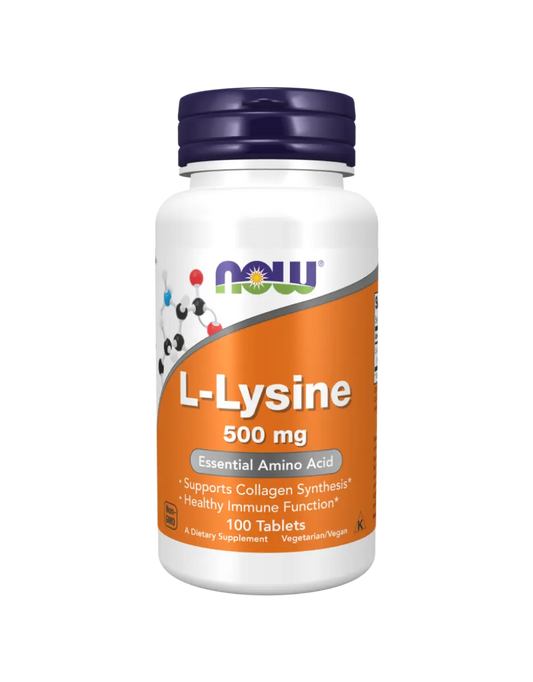 NOW Foods - L-Lysine, 500mg - 100 tablets Now Foods