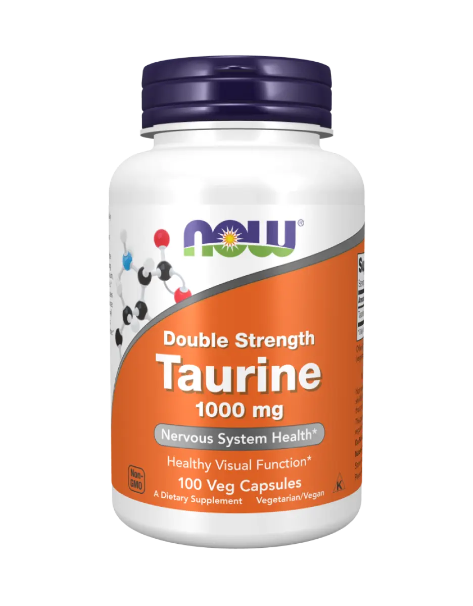 Now Foods - Taurine 1000mg, 100 vegan capsules Now Foods