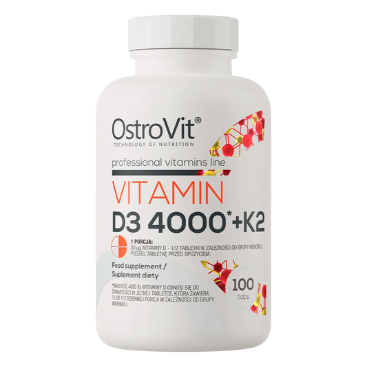 OstroVit Vitamin D3 4000 IU + K2 100 tablets OstroVit