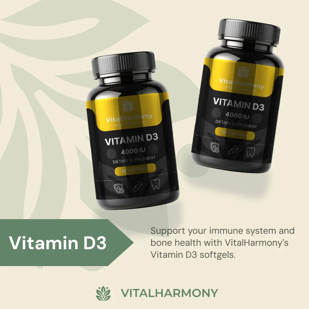 PRE-SALE - VitalHarmony d3 4000ui - 90 softgels (PRODUCT WILL BE SHIPPED ON 04.12.2024.) VitalHarmony