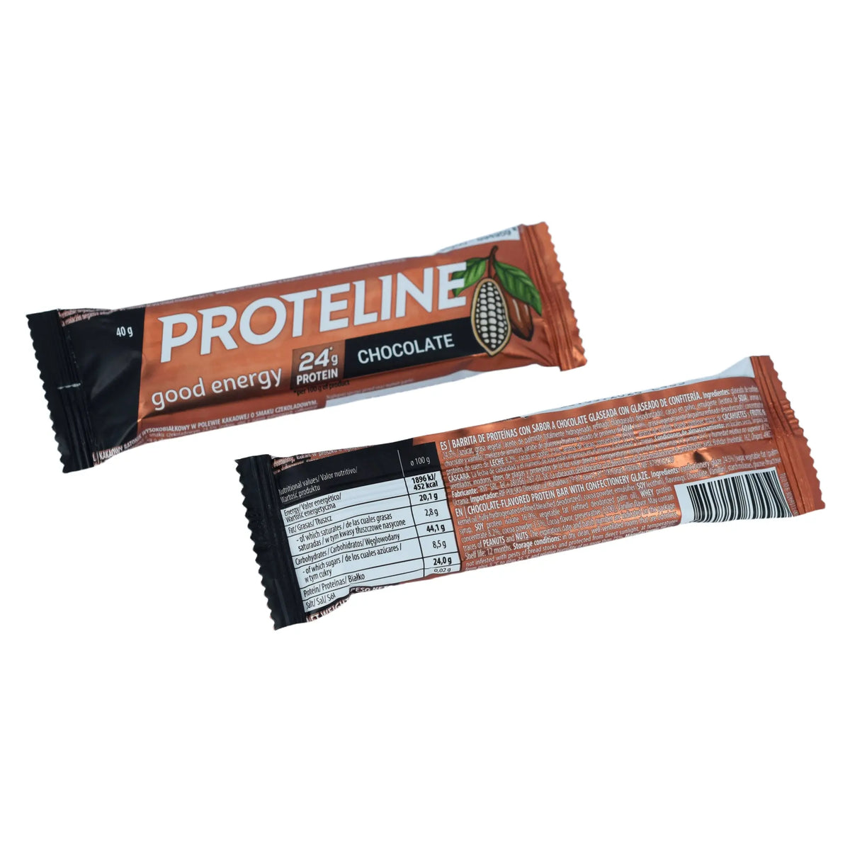 PROTELINE - Chocolate-flavored protein bar with confectionery glaze ...