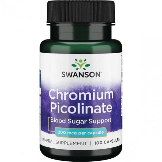 SWANSON Chromium picolinate 200mcg 100 capsules SWANSON