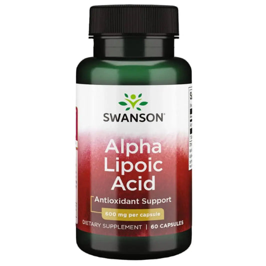 Swanson Alpha Lipoic Acid 600 mg 60 Capsules SWANSON