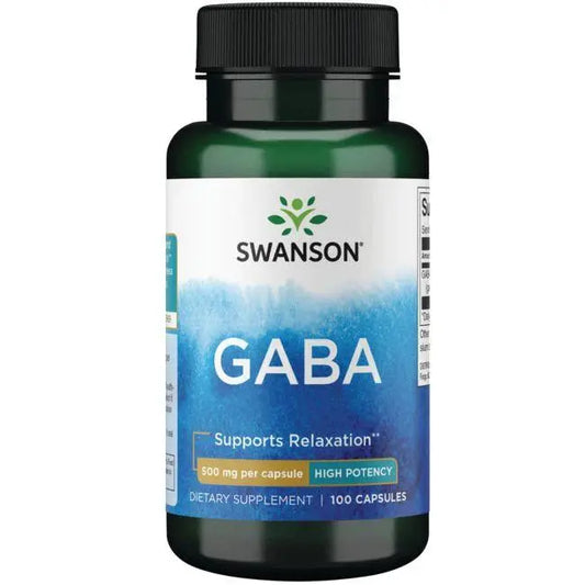 Swanson Gaba  500 mg 100 Capsules SWANSON