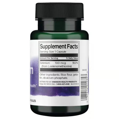 Swanson Selenium L-Selenomethionine - 200 capsules SWANSON