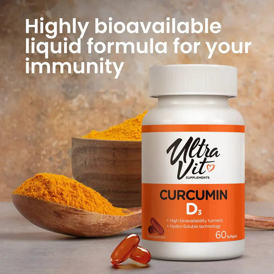 UltraVit Curcumin D3 60 softgels UltraVit