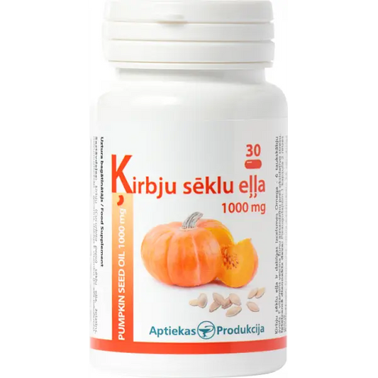 Unifarma Herbals Pumpkin Seed Oil 1000 mg 30 caps Unifarma Herbals