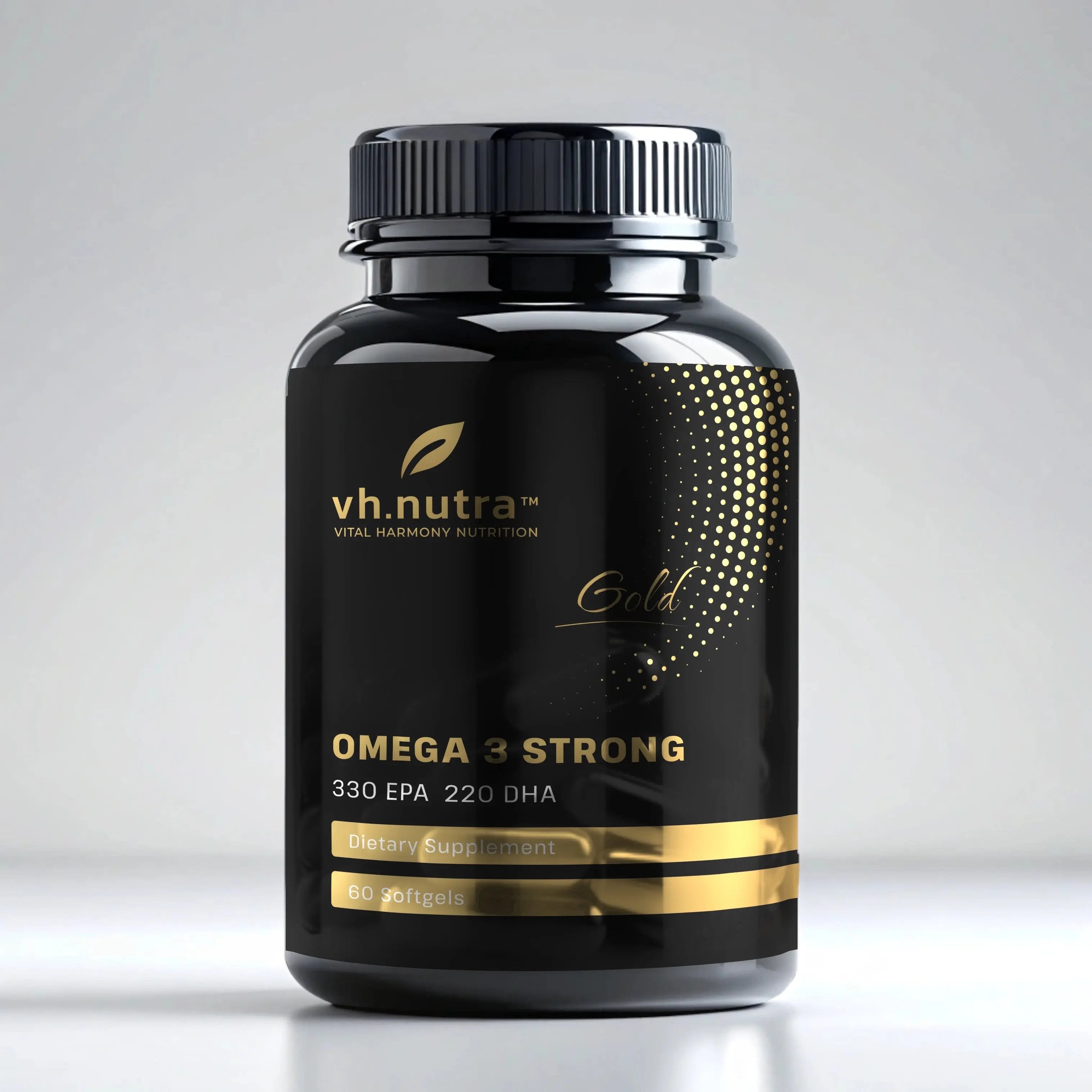 VH.Nutra Omega 3 Strong 330 EPA / 220 DHA — 60 mīkstās kapsulas ...