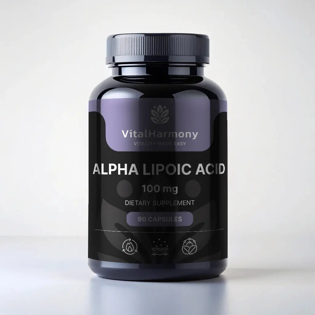 VitalHarmony Alpha Lipoic Acid 100mg - 90 capsules VitalHarmony